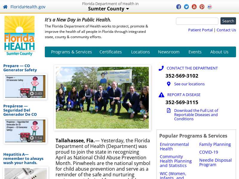 Sumter CHD, Maternal/Infant Services