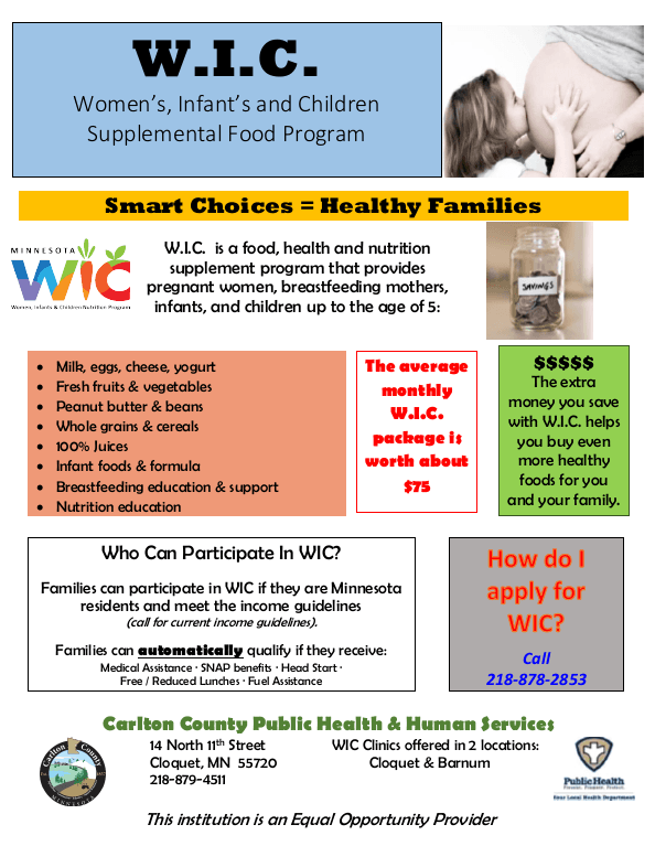 Carlton County WIC Program Cloquet